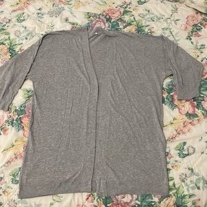THRIFTED - Classic Grey Cardigan - Size M